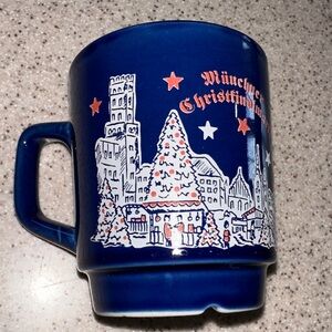 Munchner Christkindlmarkt Glühwein Blue Souvenir Mug Munich, Germany